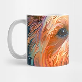 Yorkshire Dog Animal Portrait Painting Pet Character Mug